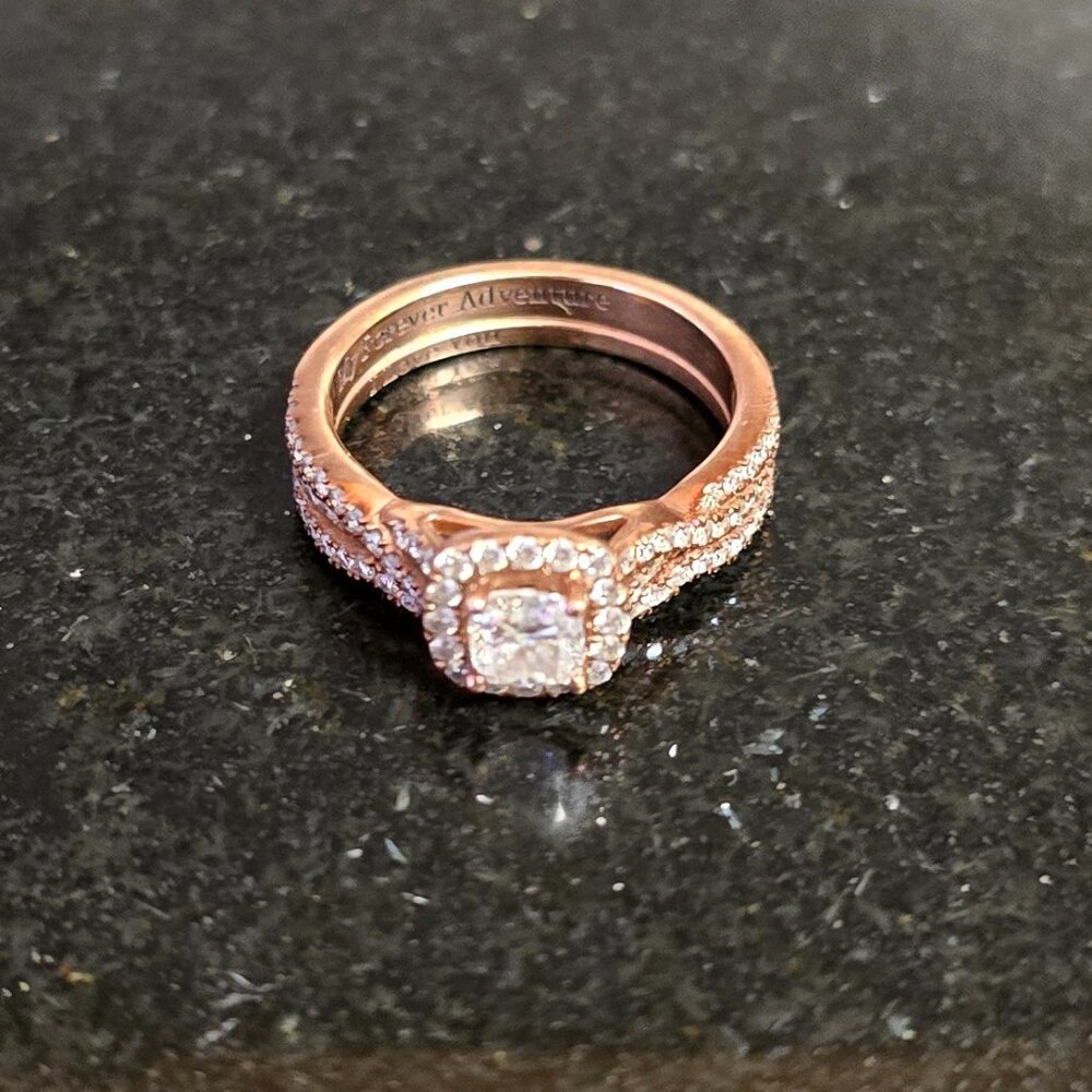 A Kay Jewlers Custom Bridal Set from 2019
